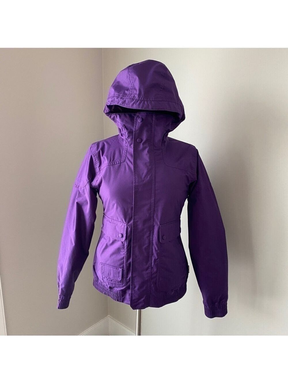BURTON Womens DryRide "Tabloid" Snowboard Ski Jacket Insulated XS Purple